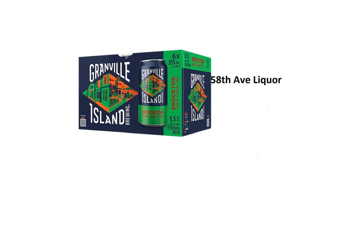 GRANVILLE BROCKTON WEST COAST IPA 6 CANS (1 x 6x355ML)