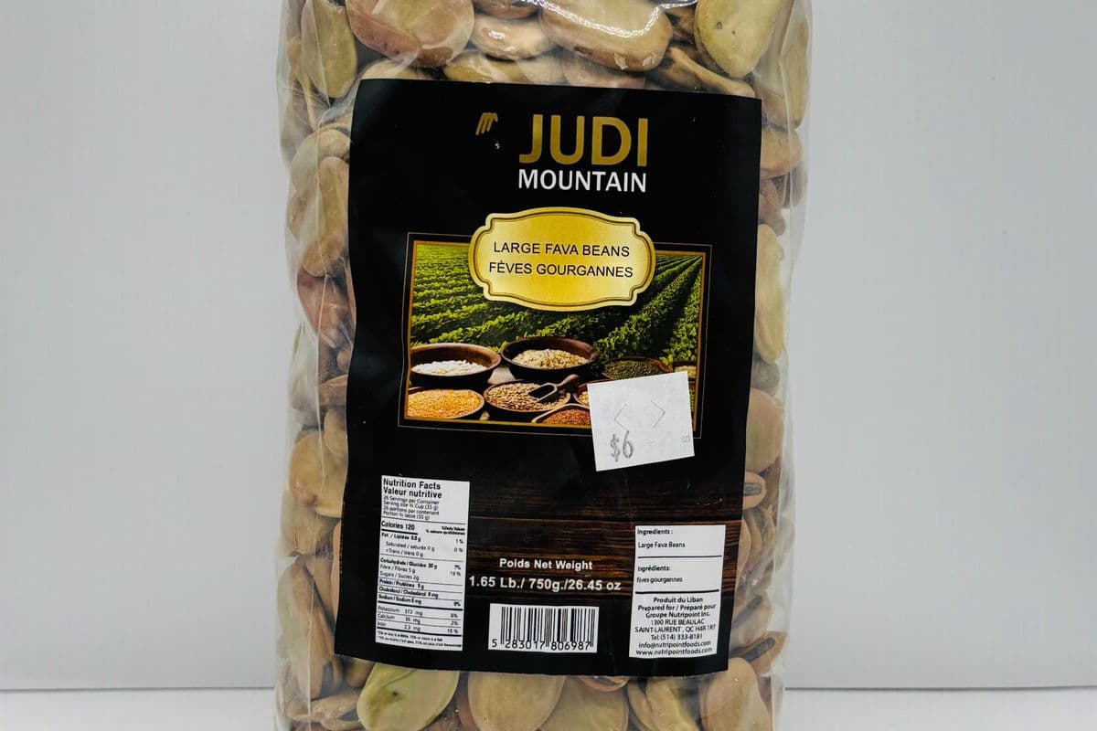 Judi Mountain Large Fava Beans, 750 Grams (750g)