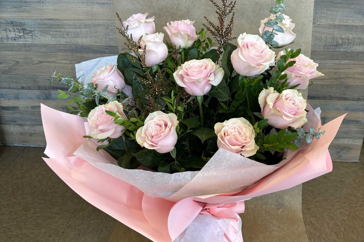 Dozen Roses Premium Wrapped