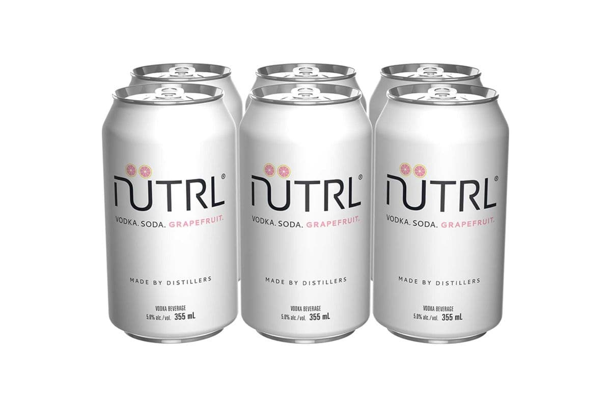 Nutrl Vodka Soda Grapefruit (6 x 355 ml Cans)