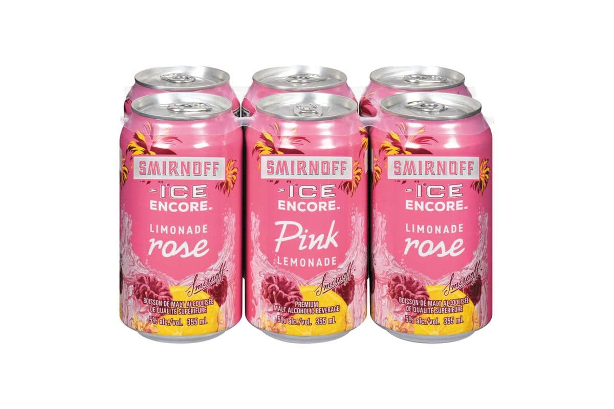Smirnoff Ice Pink Lemonade (6 x 355 ml)