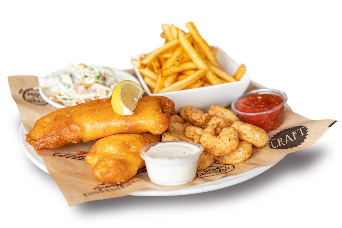 Deluxe Style Fish & Shrimp Platter