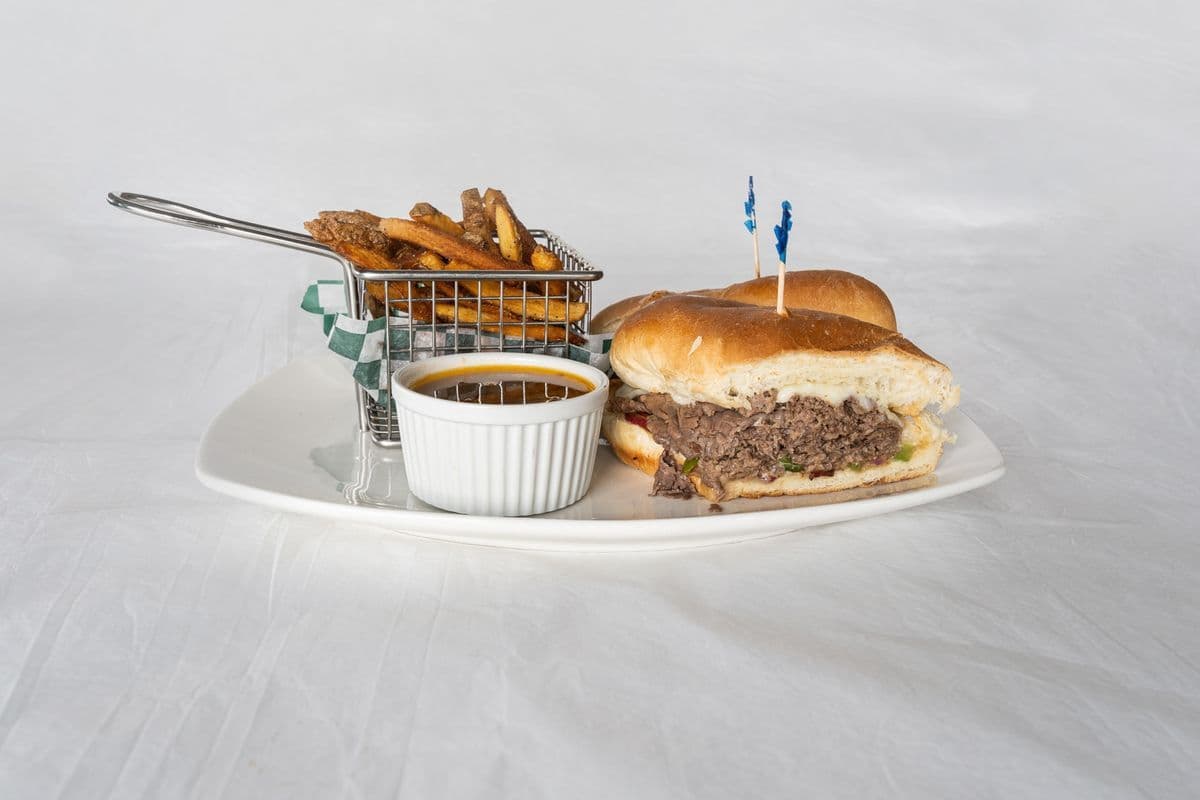 Philly Beef Dip Sandwich