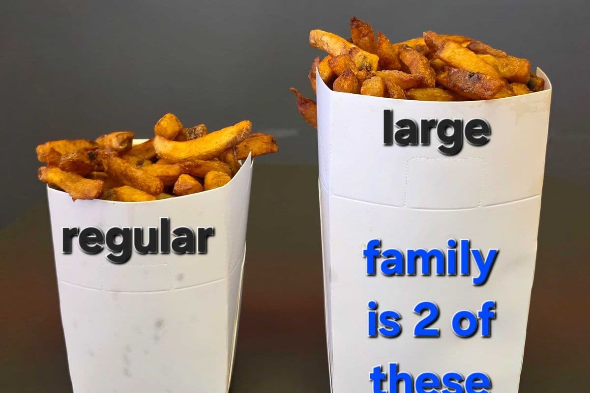 Family Size Fries (2 Large)