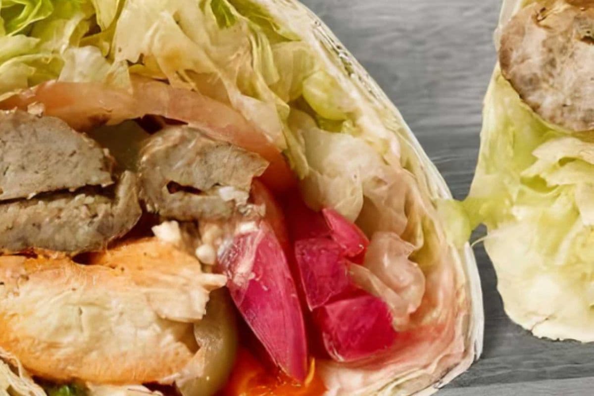 Large Mixed BBQ Kebab Wrap