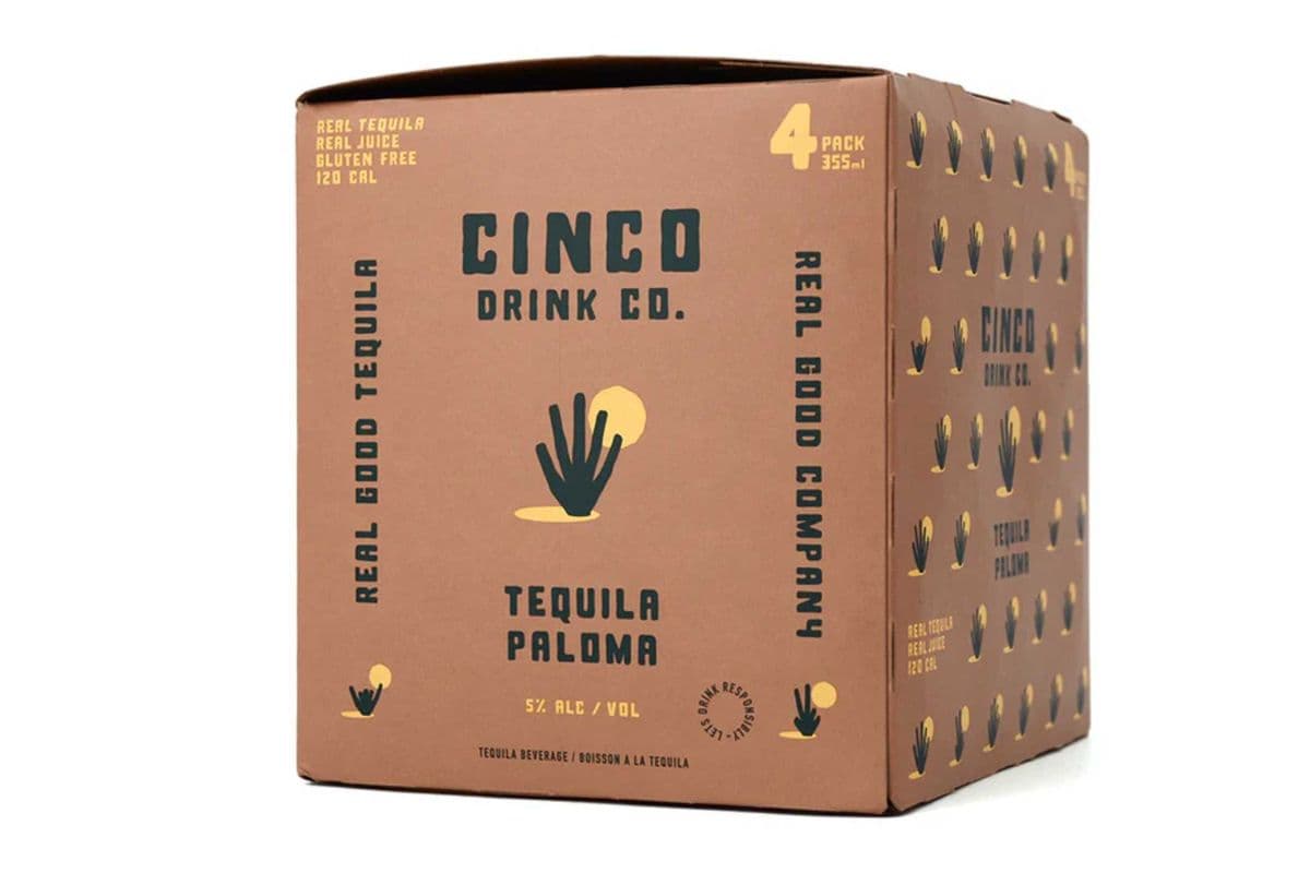 CINCO DRINK CO- TEQUILA PALOMA (4 x 355ml)