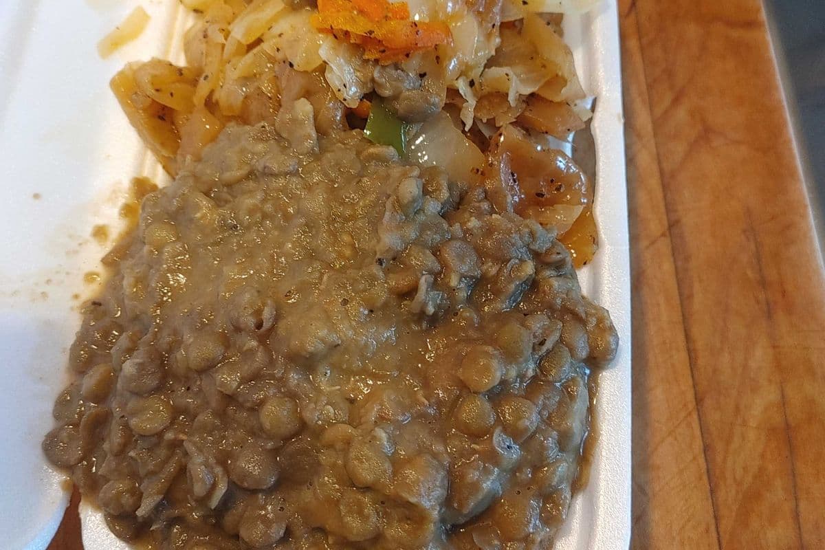 Lentil Peas Stew Meal - Vegetarian