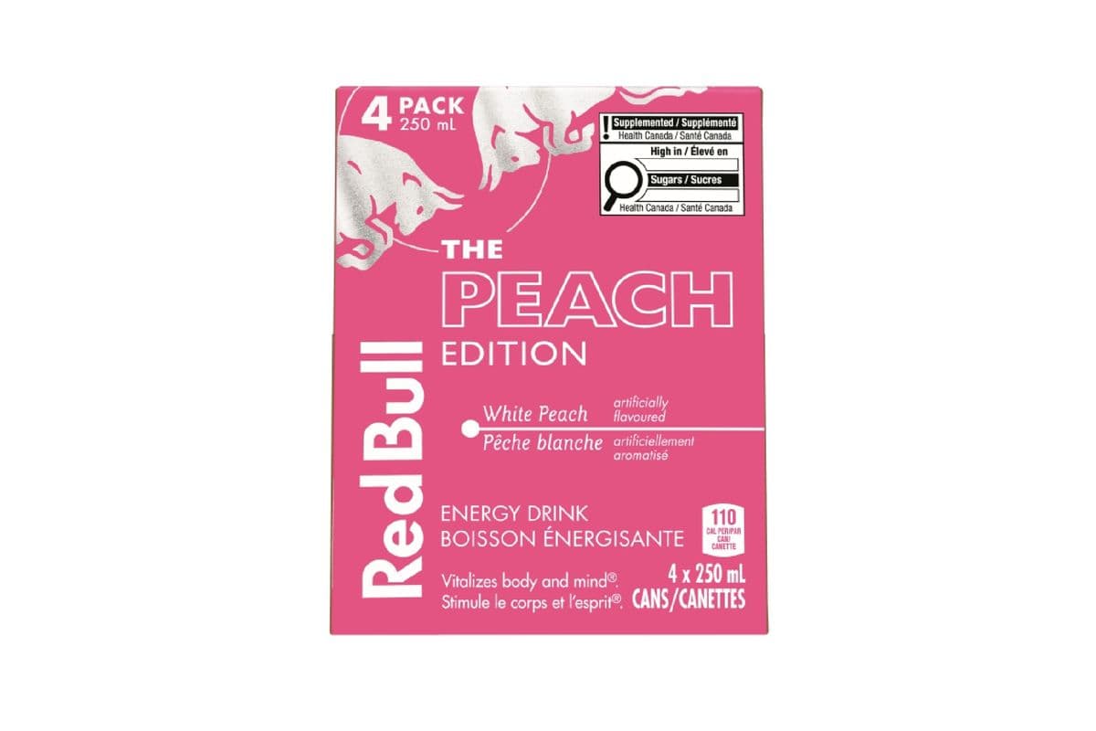 Red Bull White Peach Edition 250 ml (4 Pack) 1015789
