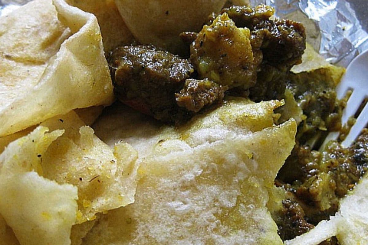 Curry Goat Roti