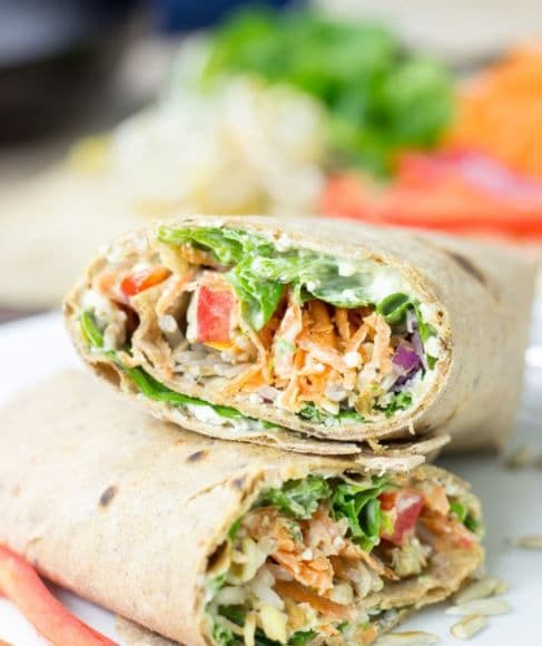 Bayside Chicken, Beef, or Vegetable Wrap