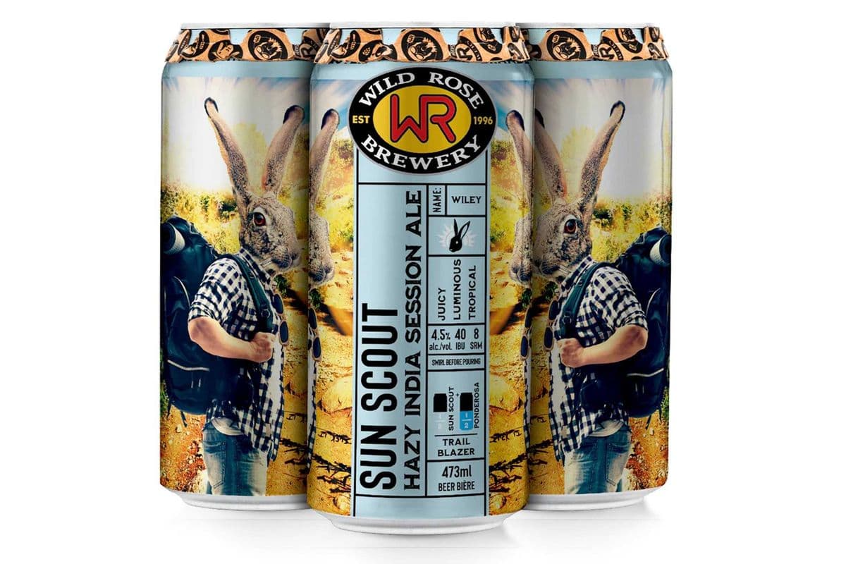 Wild Rose Sun Scout Hazy IPA 4 Can (4 x 473 ML)