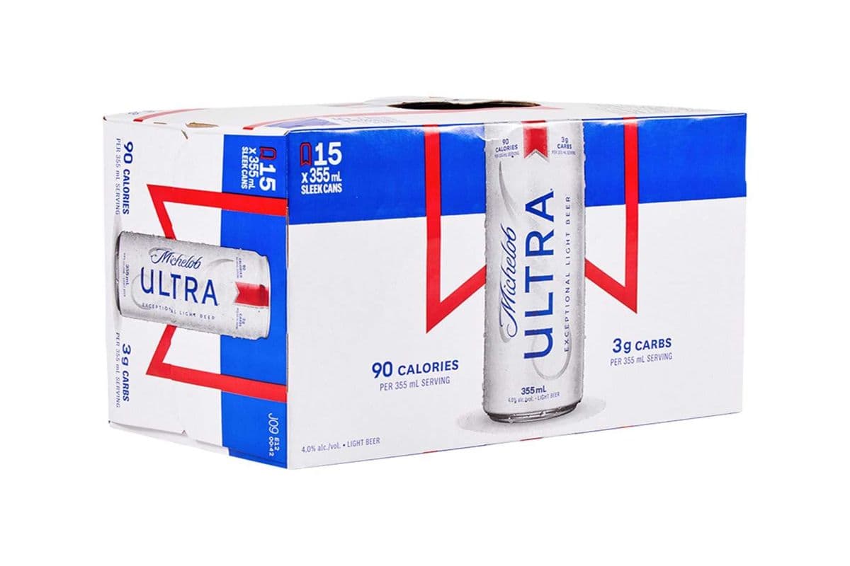 Michelob- Ultra Sleek Cans (15 x 355ml Cans)
