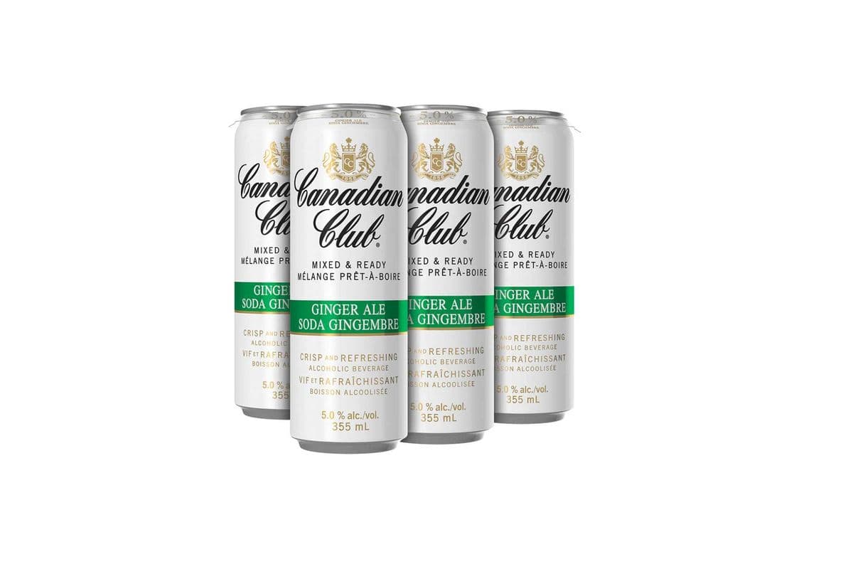 Canadian Club and Ginger Ale (4 x 355ml)