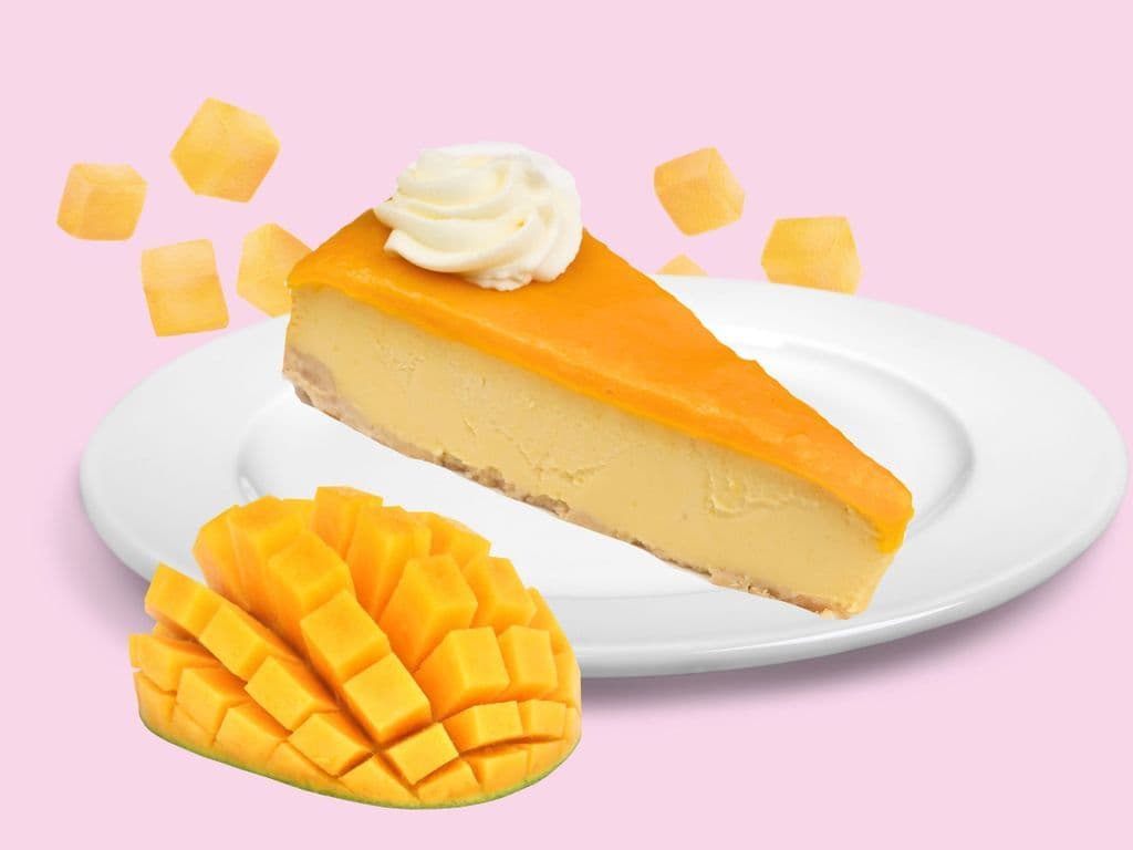 Mango Cheesecake Slice