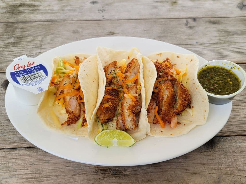 Coconut Shrimp Tacos