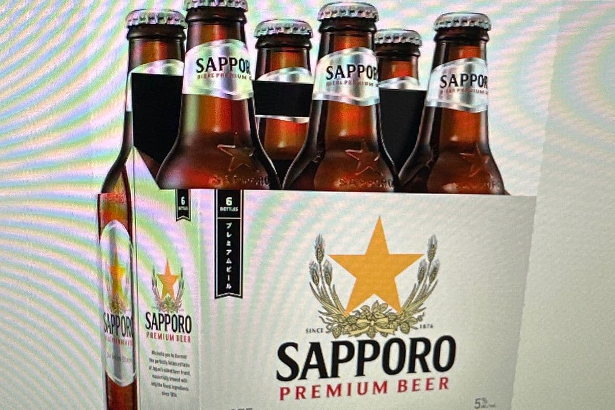 Sapporo Biere Premium Beer (6 x 355 ml)