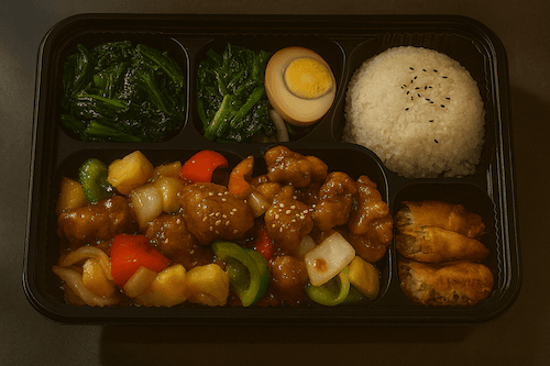 Sweet & Sour Pineapple Chicken Bento / 菠蘿咕咾雞便當