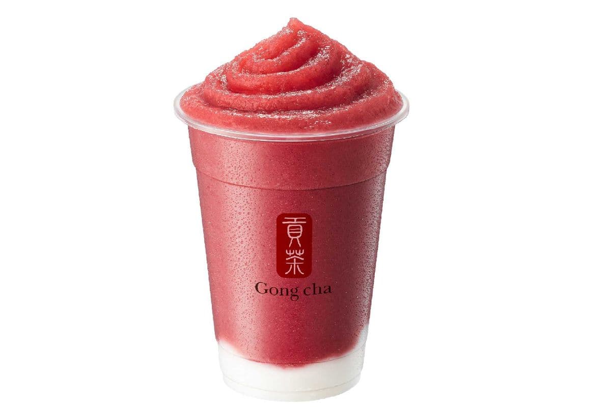 Grape Smoothie with Milk Foam