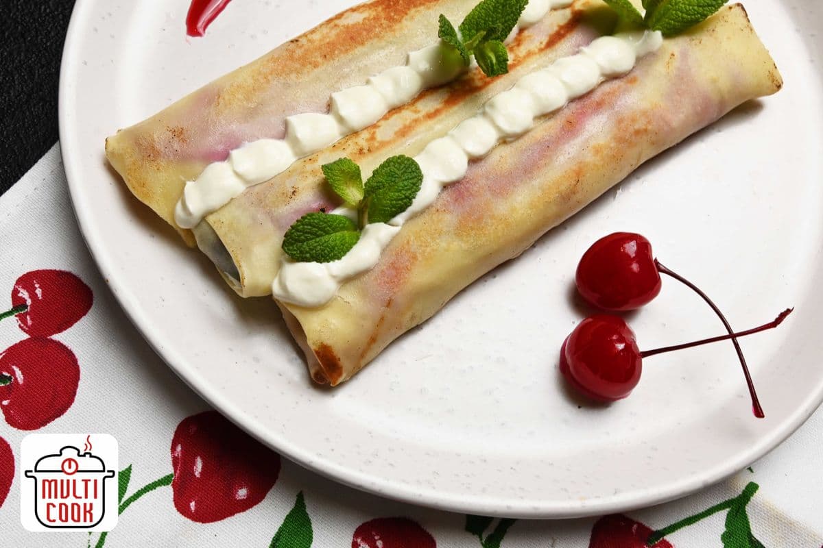 FROZEN Poppy seeds and sour cherry crepes (5pcs)