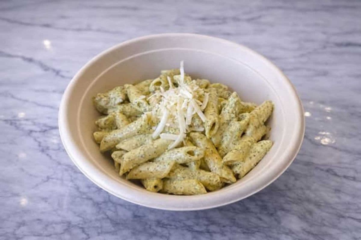 Pesto Chicken Penne Alfredo