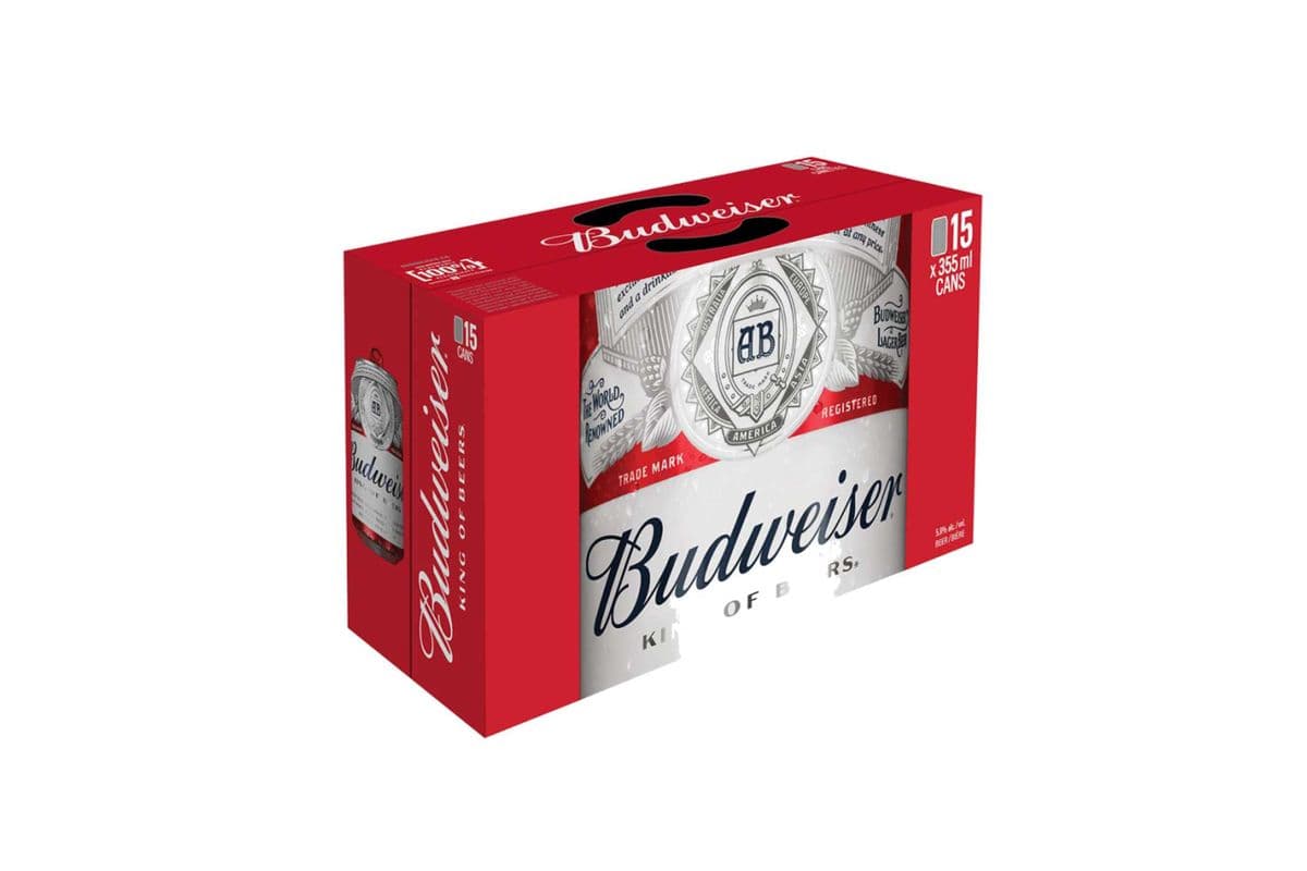 Budweiser (15 Can Pack) (15 x 355ml)