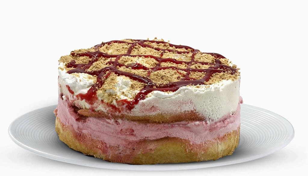 Gâteau à la crème glacé au Double Fraise / Double Strawberry Ice Cream Cake
