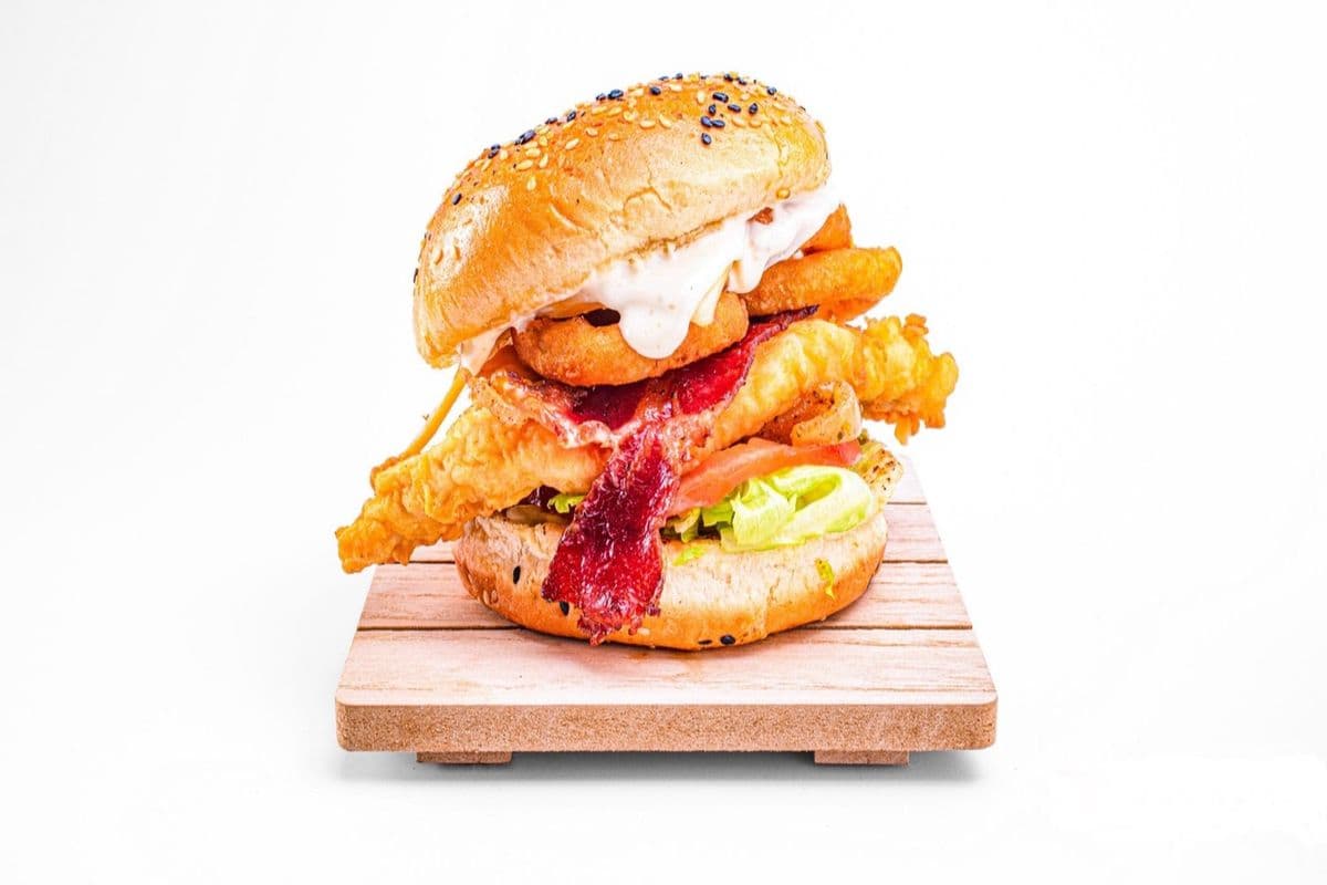 Deep Fried Sacred Chicken Burger