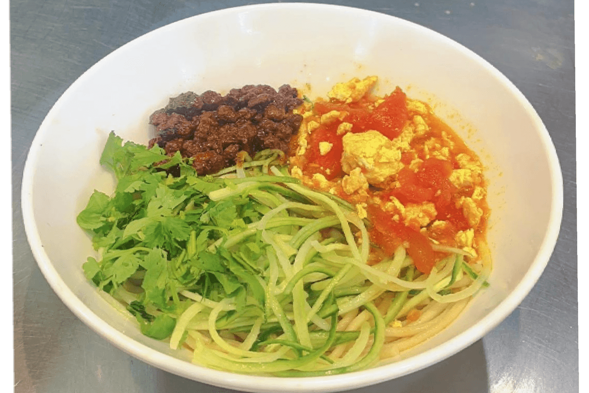 Hot Dry Noodles with Tomato and Egg 热干拌西红柿鸡蛋面