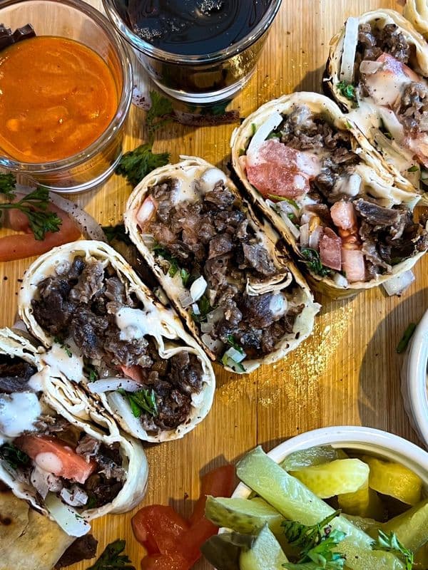 Beef Saj Wrap