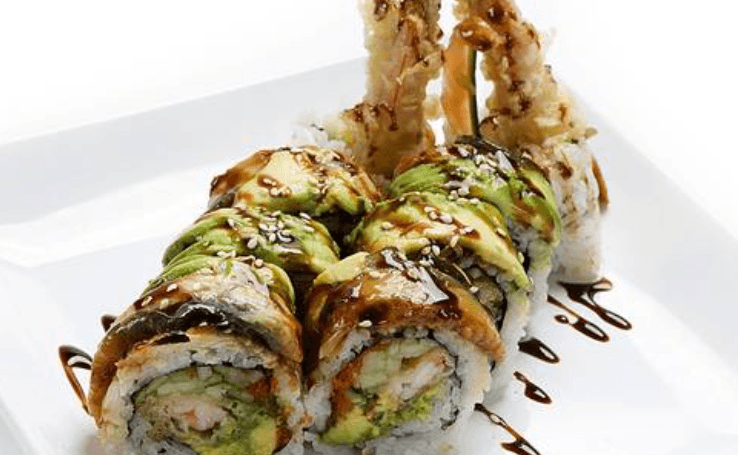 74. Black Dragon Roll (8 pcs)