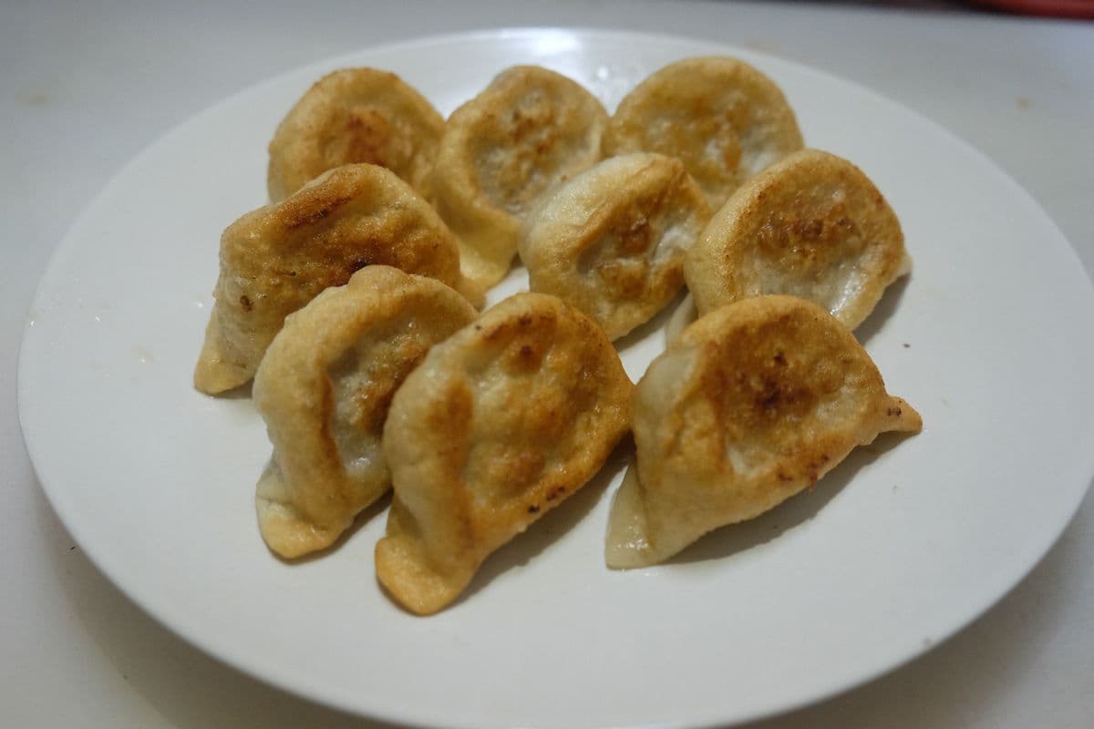 14. Pan-Fried Dumpling (10 pcs Meat and Vegetable)