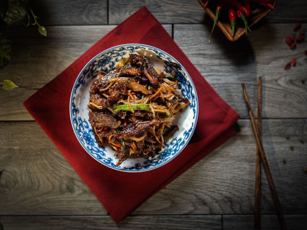 Stir Fried Shredded Duck Fried Veg/85