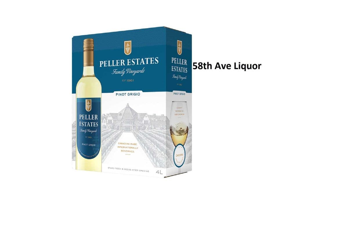 PELLER FAMILY VINEYARDS PINOT GRIGIO 4L (1 x 4L)