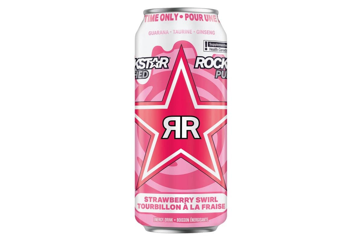 Rockstar Punched Strawberry Energy Drinks (473 ml)