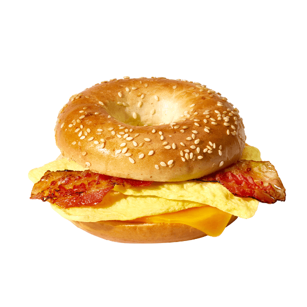 Maple Bacon Bagel Breakfast Sandwich