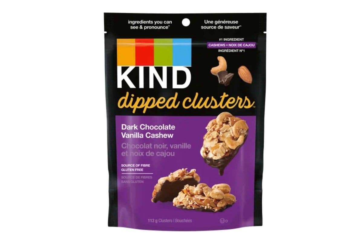 Kind Dip, Clusters Dark Choc Vanilla Cashew Bag