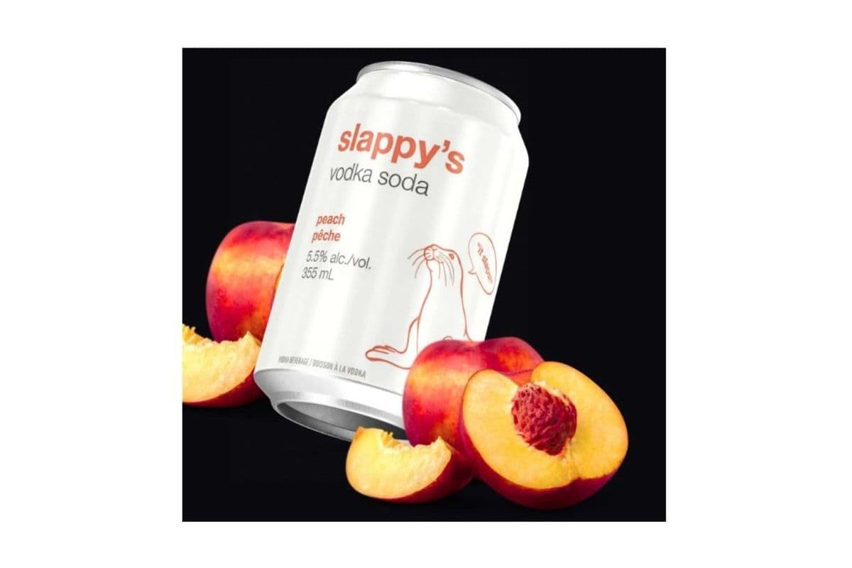 Slappys Peach 6 cans (1 x 6 x 355ml)