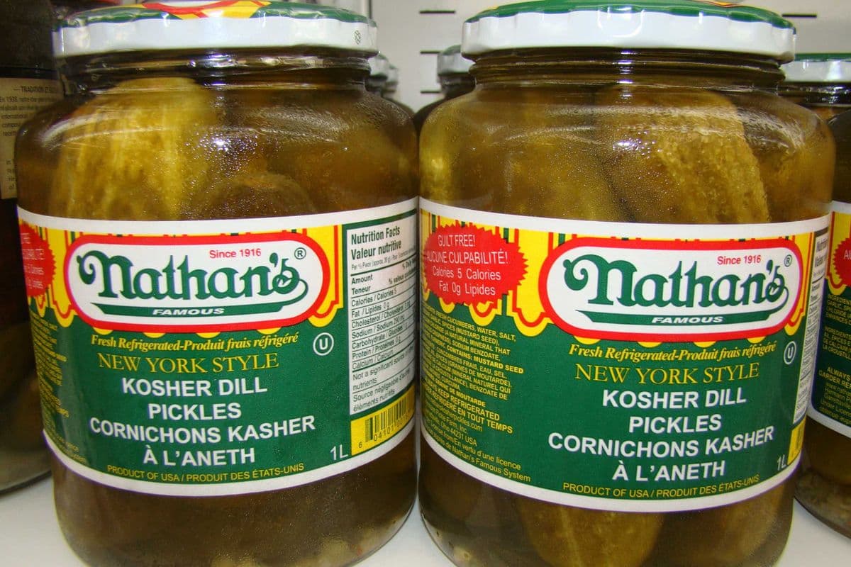 Cornichons Kasher a L'aneth Nathan's / Nathan's Kosher Dill Pickles (1L)