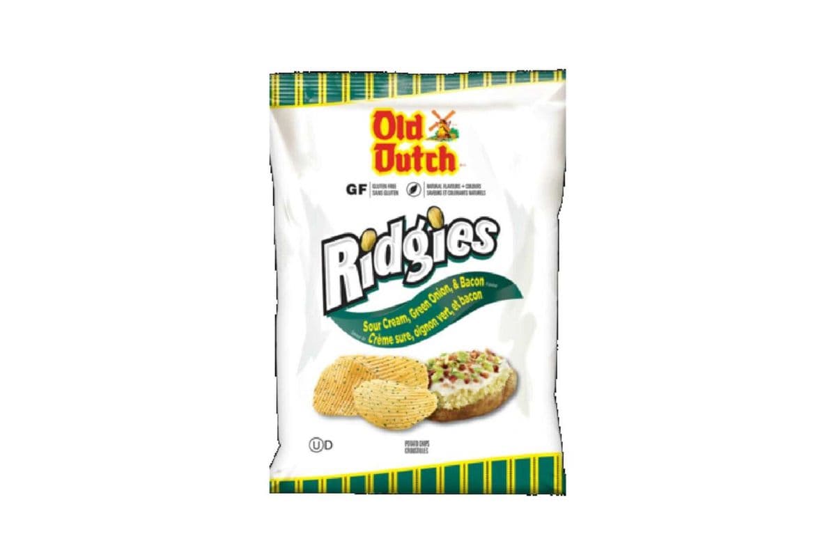 Old Dutch - Ridgies Sour Cream & Green Onion (66g)