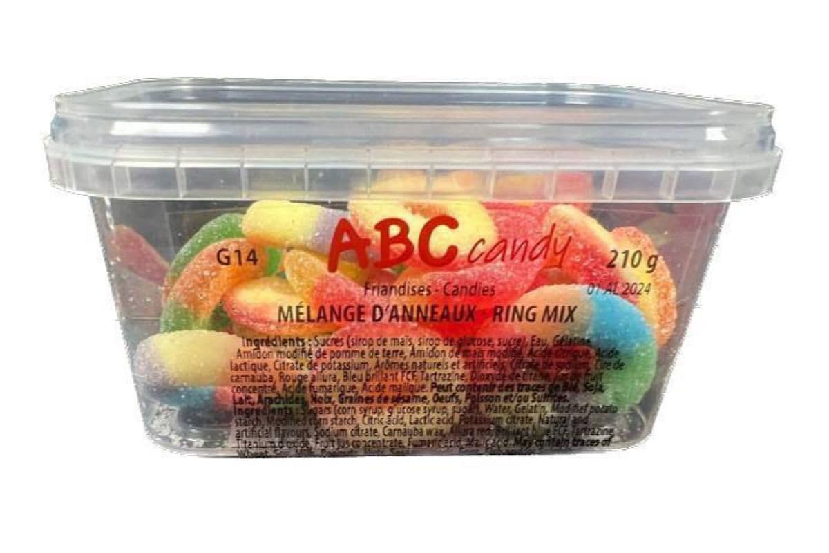 ABC Candy - Contenant - Mélange D'Anneaux / Container - Ring Mix