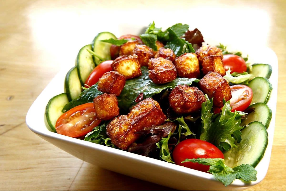 Halloumi Kale Salad