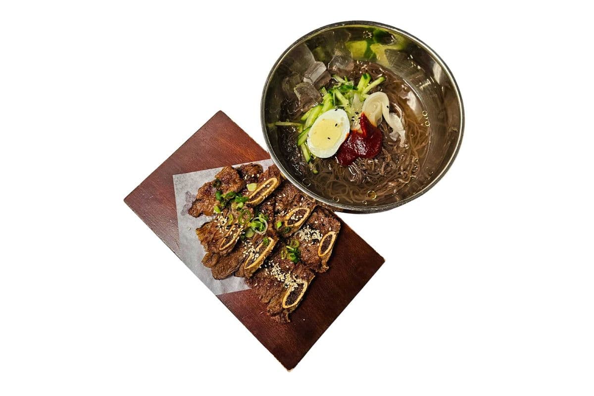 Mul-naengmyeon LA Galbi Combo