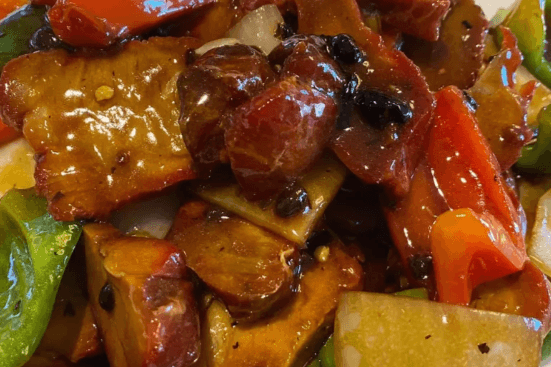 Pork with Garlic and Black Bean Sauce