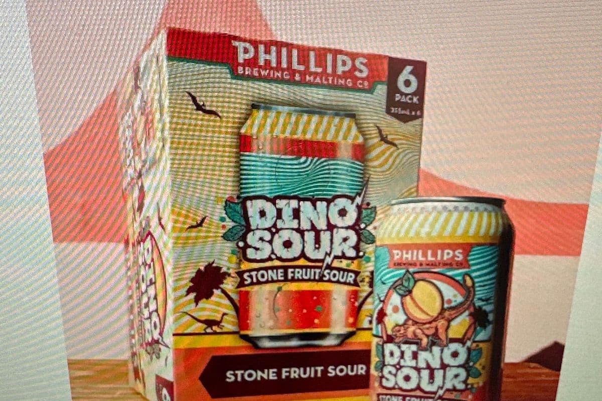 Phillips Dinosour Stone Fruit Sour Beer (6 x 355ml)