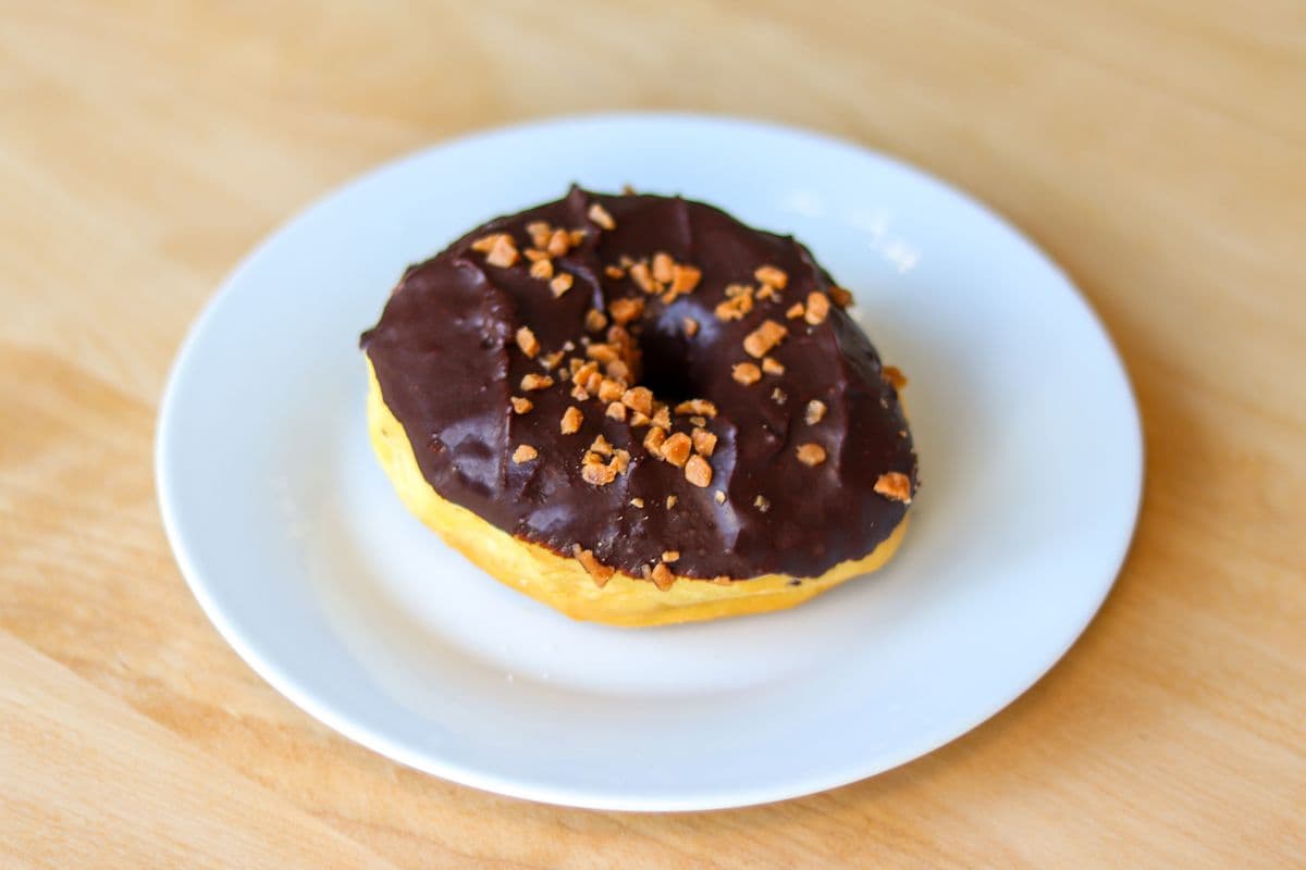 Chocolate Dip Skor Donut
