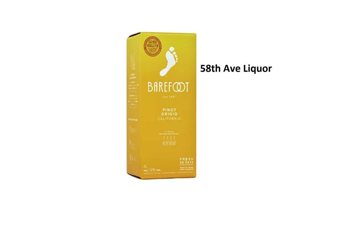 BAREFOOT PINOT GRIGIO 3L (1 x 3L)