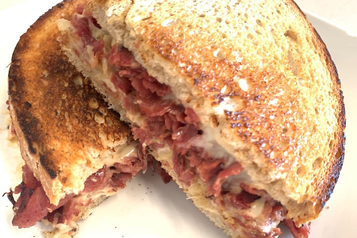 Corned Beef Swiss on Rye