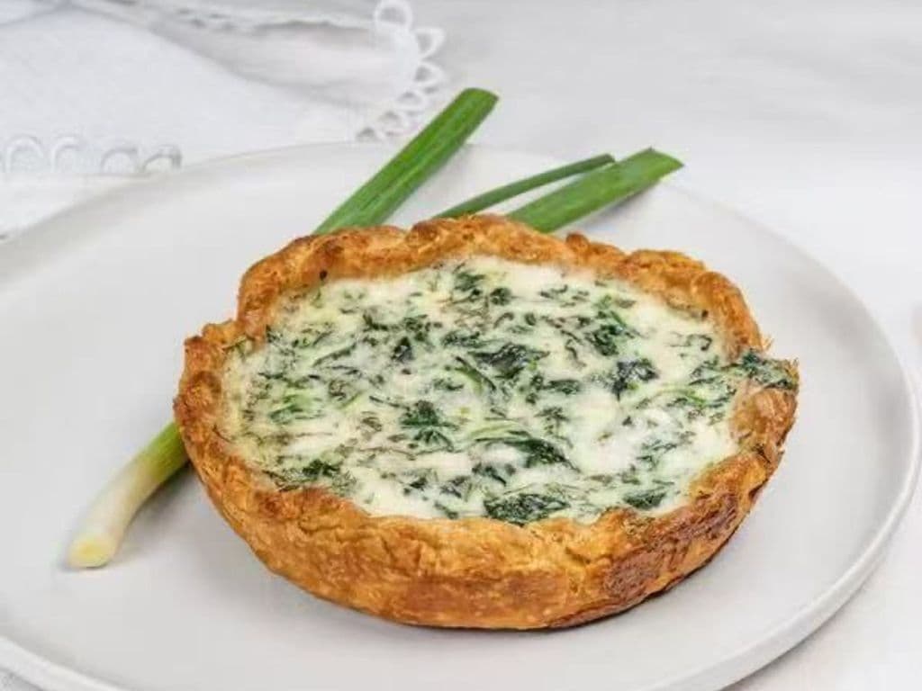 LOCAL FRESH MADE F2T OKANAGAN SPINACH FETA QUICHE (LOCAL BC)