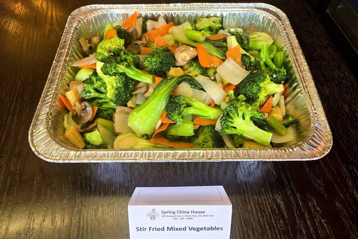 0103. Stir Fried Mixed Vegetables (party tray)
