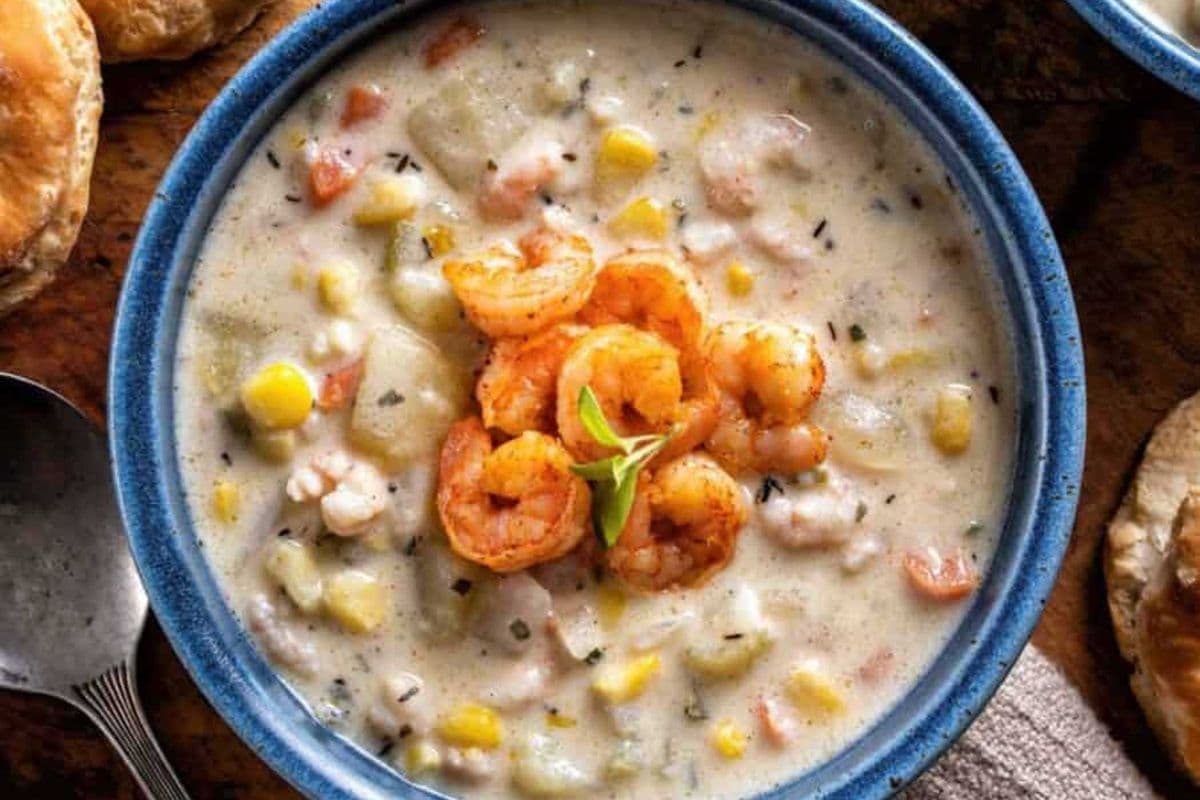 Corn Soup (Chicken and Shrimp)